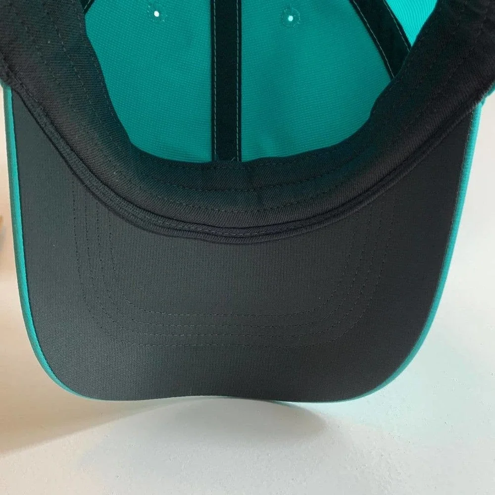 Nike Golf Teal Baseball Hat Cap Adjustable Polyester - Picture 5 of 9